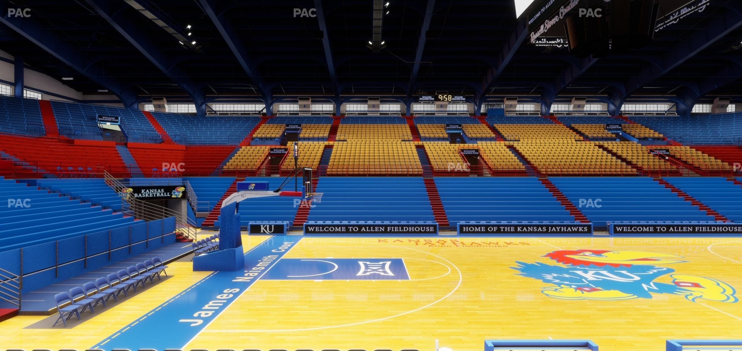 Allen Fieldhouse - Section T Seat View