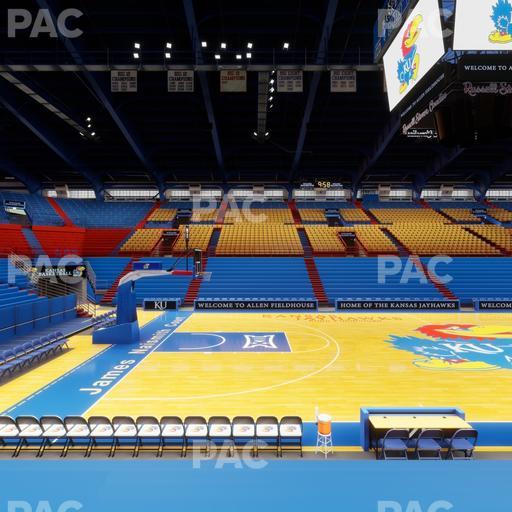 Allen Fieldhouse - Section T Seat View