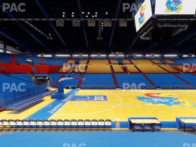 Allen Fieldhouse - Section T Seat View