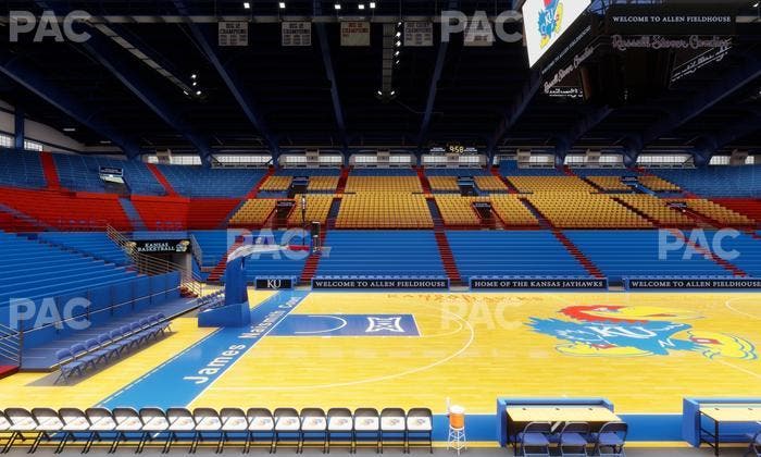 Allen Fieldhouse - Section T Seat View