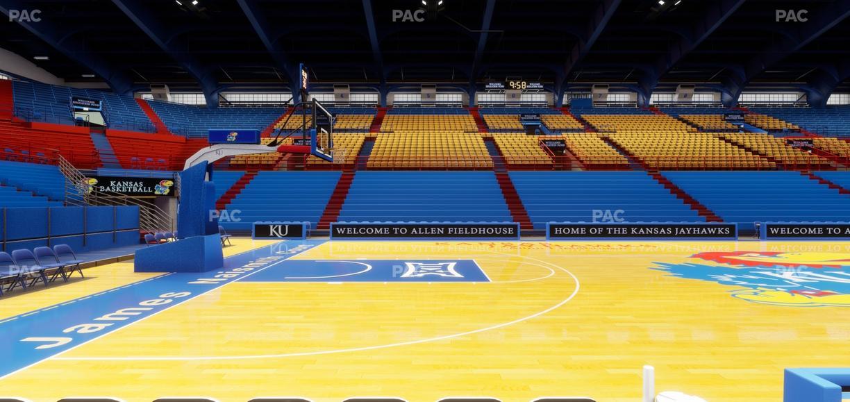 Allen Fieldhouse - Section T Seat View