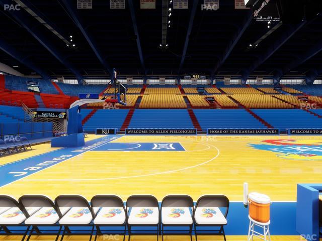 Allen Fieldhouse - Section T Seat View