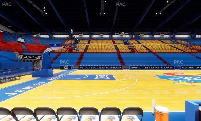 Allen Fieldhouse - Section T Seat View