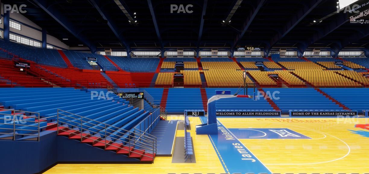 Allen Fieldhouse - Section U Seat View