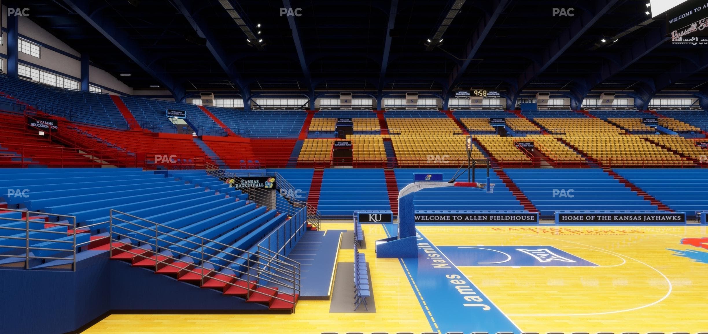 Allen Fieldhouse - Section U Seat View