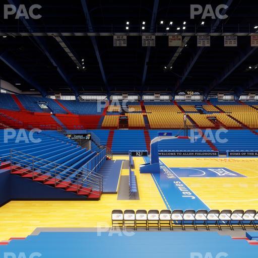 Allen Fieldhouse - Section U Seat View
