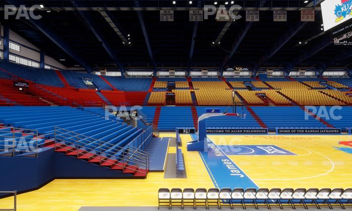 Allen Fieldhouse - Section U Seat View