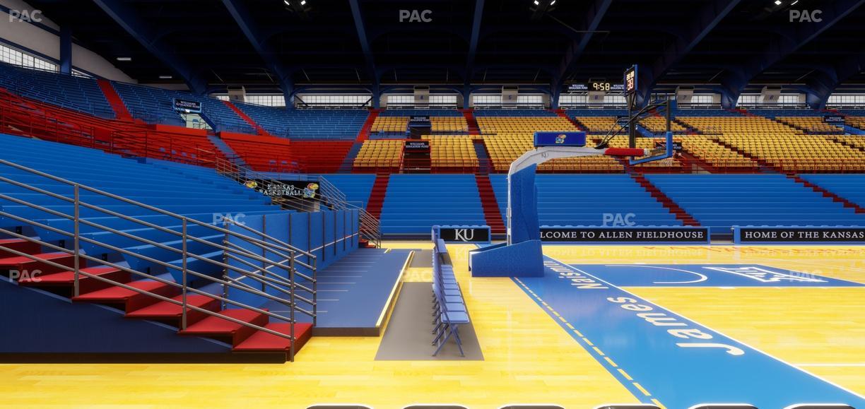 Allen Fieldhouse - Section U Seat View
