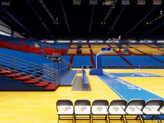 Allen Fieldhouse - Section U Seat View