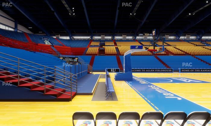 Allen Fieldhouse - Section U Seat View