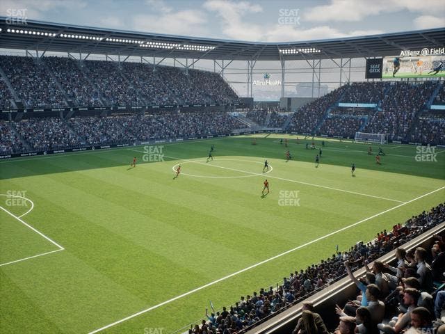 Allianz Field - Section Upper 90 Rail Seat View