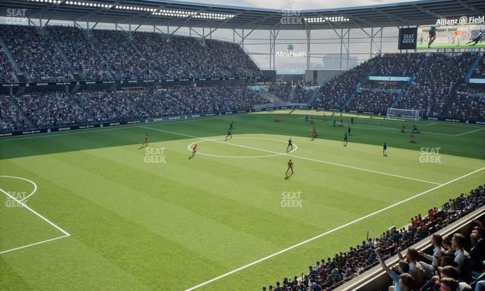 Allianz Field - Section Upper 90 Rail Seat View
