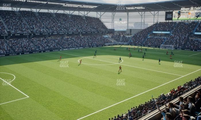 Allianz Field - Section Upper 90 Rail Seat View
