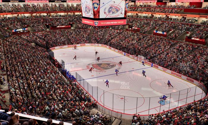 Amerant Bank Arena - Section Club 30 Seat View