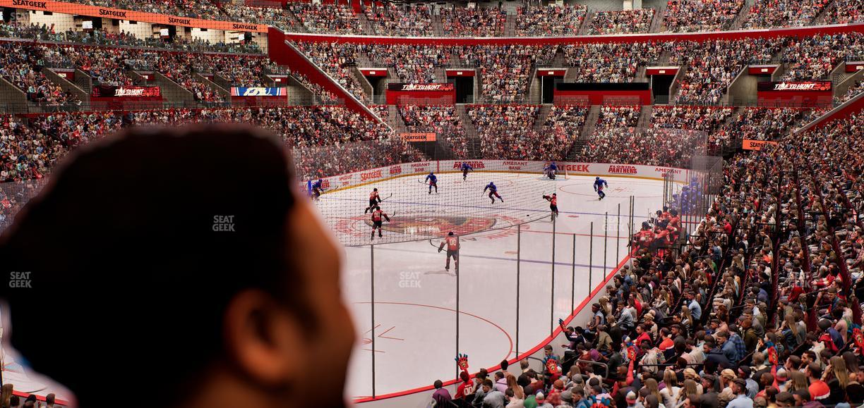 Amerant Bank Arena - Section Loge Box 107 A Seat View