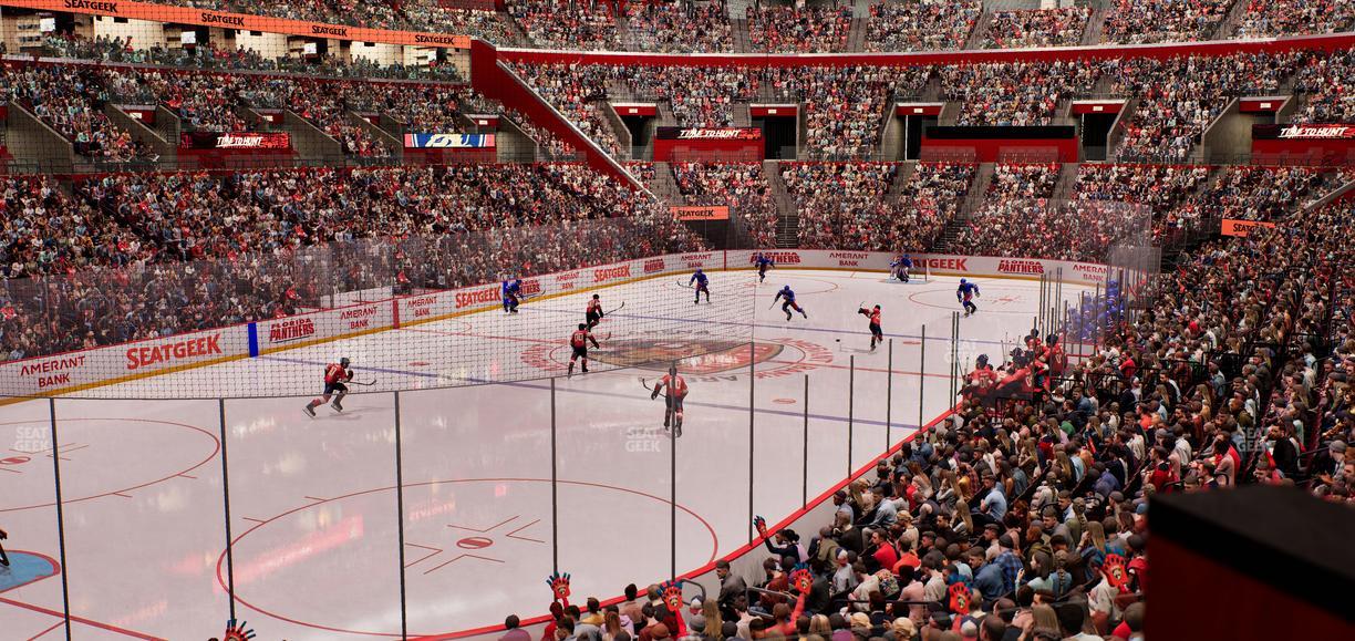 Amerant Bank Arena - Section Loge Box 107 B Seat View