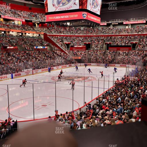 Amerant Bank Arena - Section Loge Box 107 B Seat View