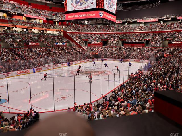 Amerant Bank Arena - Section Loge Box 107 B Seat View