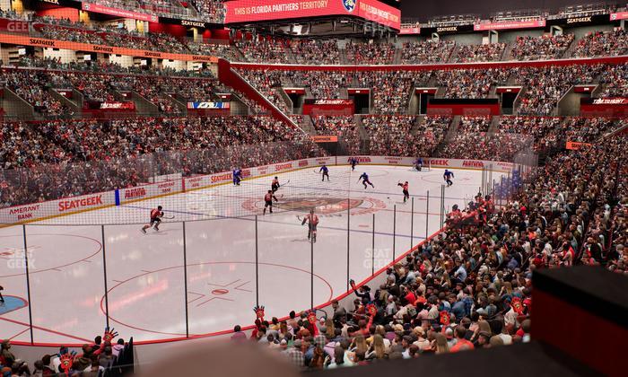 Amerant Bank Arena - Section Loge Box 107 B Seat View