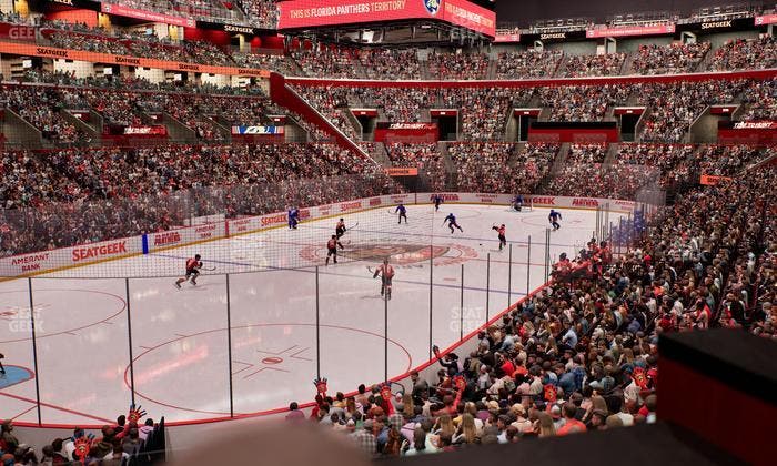 Amerant Bank Arena - Section Loge Box 107 B Seat View