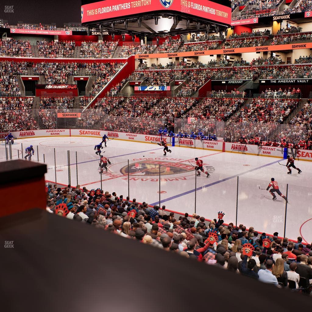 Amerant Bank Arena - Section Loge Box 115 B Seat View