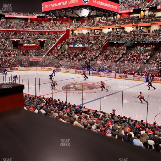 Amerant Bank Arena - Section Loge Box 115 B Seat View