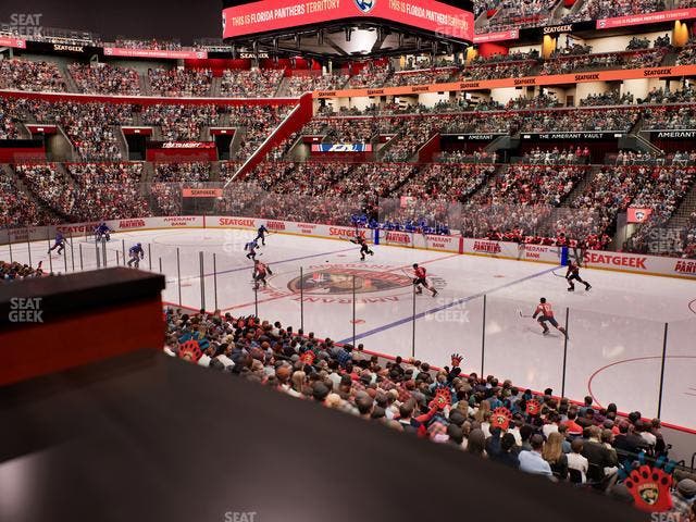 Amerant Bank Arena - Section Loge Box 115 B Seat View
