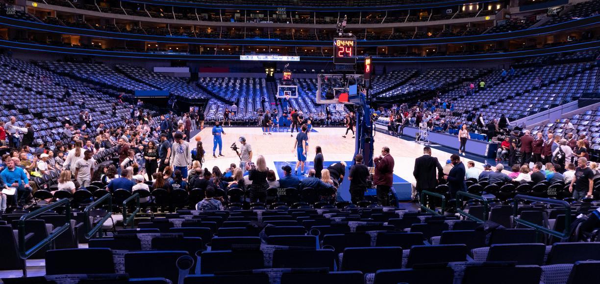 American Airlines Center - Section 101 Seat View