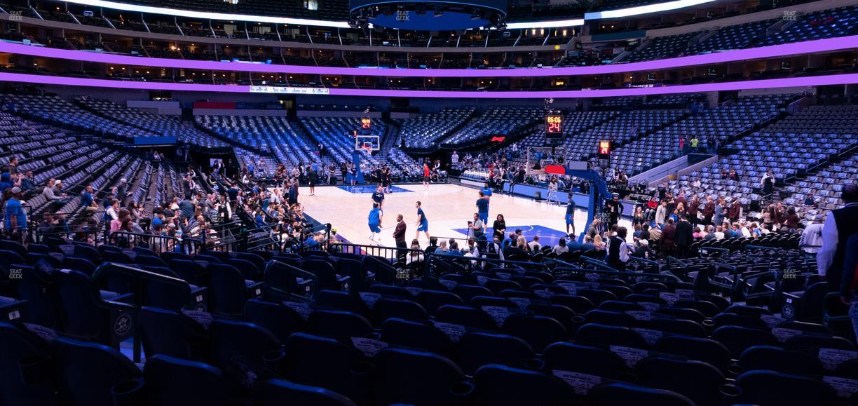 American Airlines Center - Section 102 Seat View