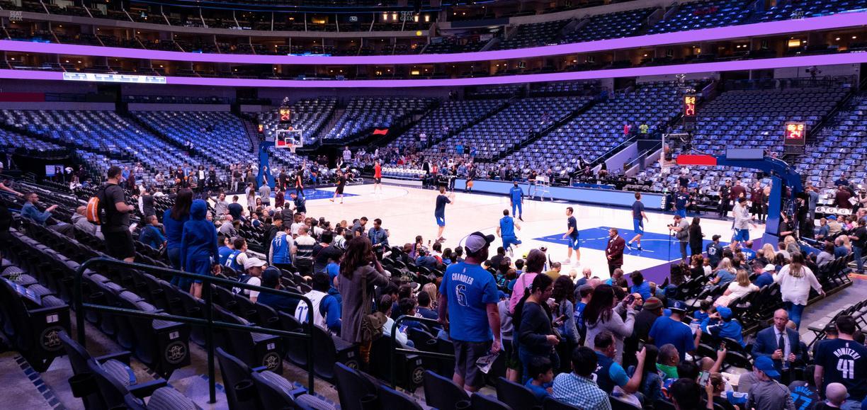 American Airlines Center - Section 104 Seat View