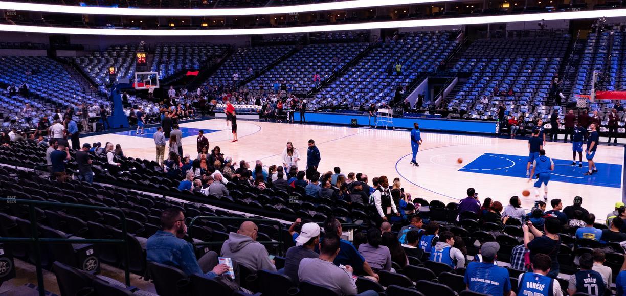 American Airlines Center - Section 105 Seat View