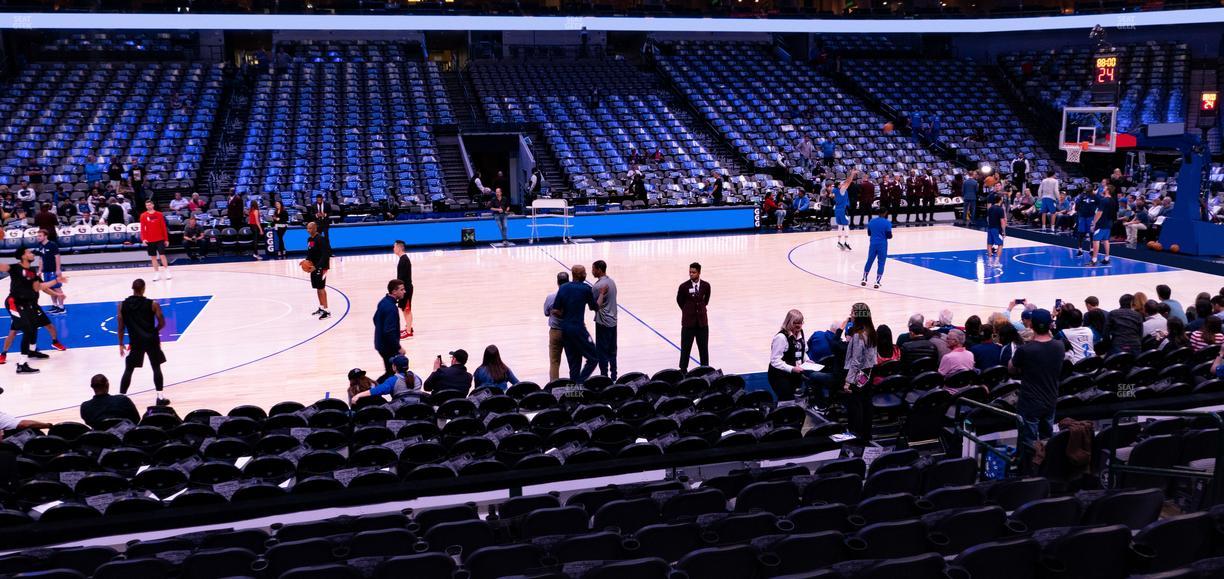 American Airlines Center - Section 107 Seat View