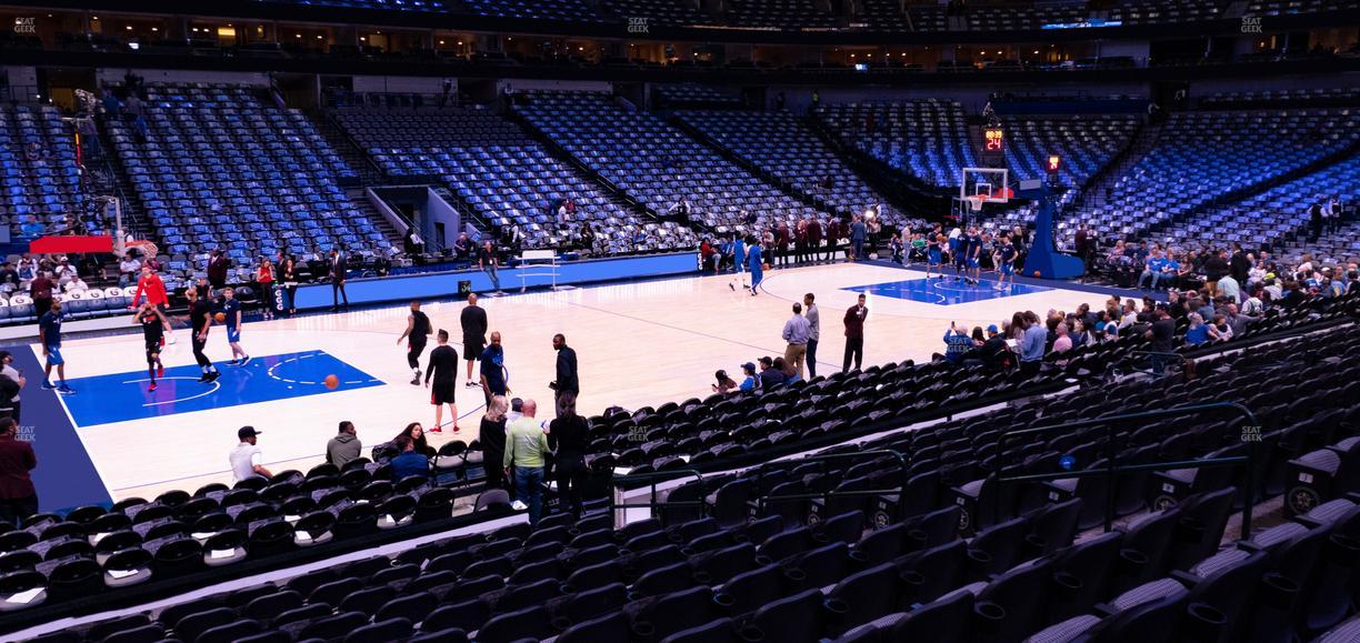 American Airlines Center - Section 108 Seat View