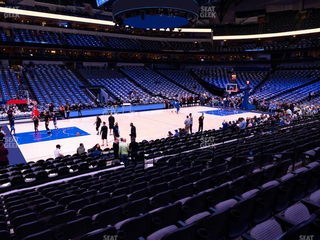 American Airlines Center - Section 108 Seat View