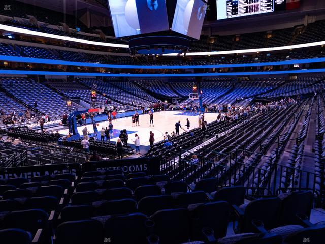 American Airlines Center - Section 110 Seat View