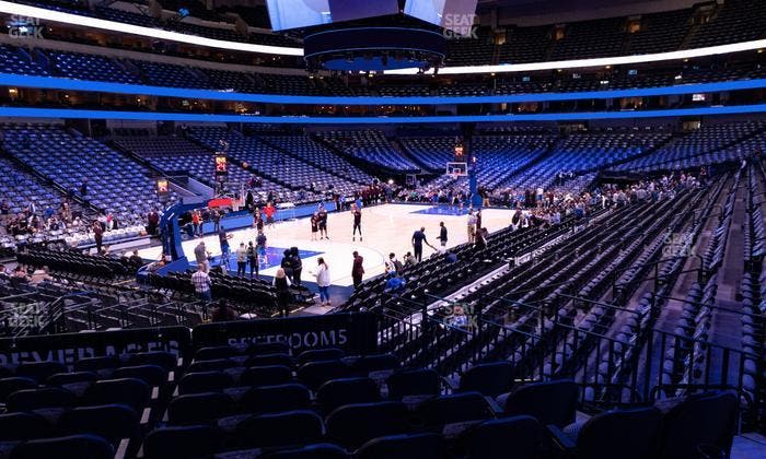 American Airlines Center - Section 110 Seat View