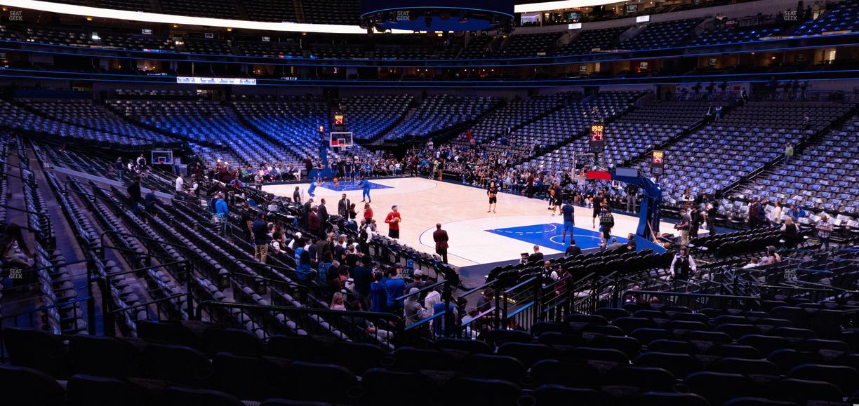 American Airlines Center - Section 115 Seat View