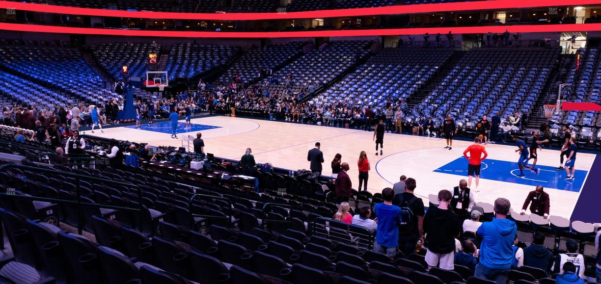 American Airlines Center - Section 117 Seat View