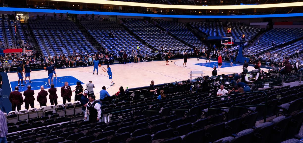 American Airlines Center - Section 120 Seat View