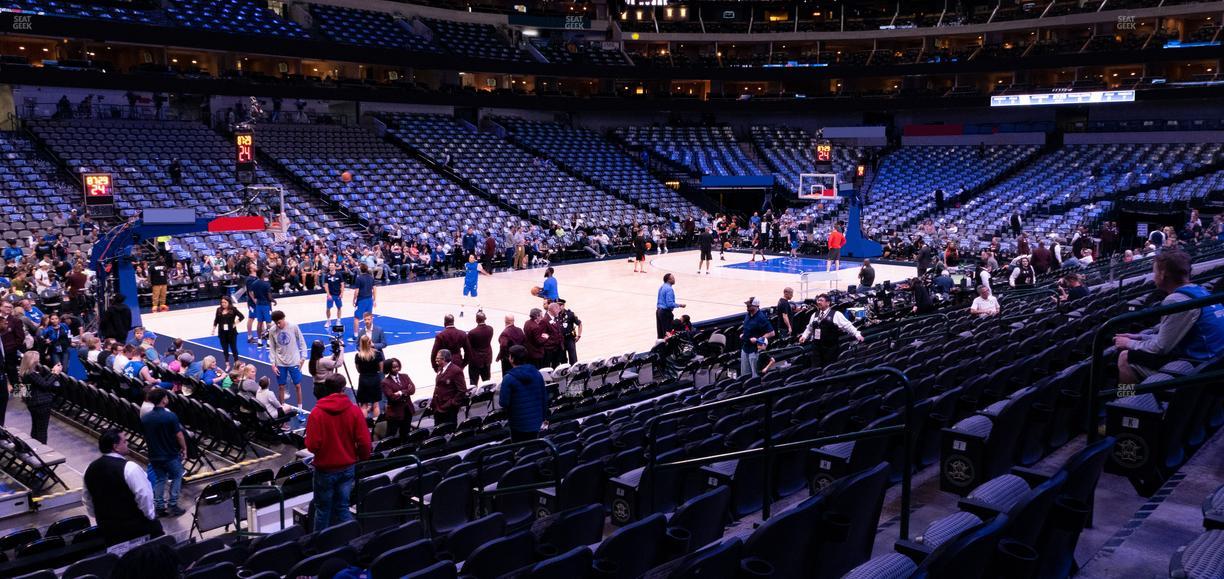 American Airlines Center - Section 121 Seat View