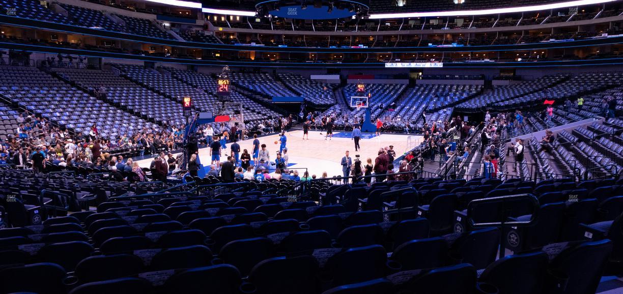 American Airlines Center - Section 123 Seat View