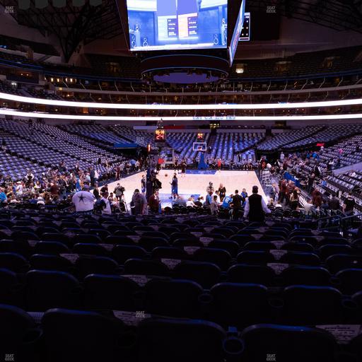 American Airlines Center - Section 124 Seat View
