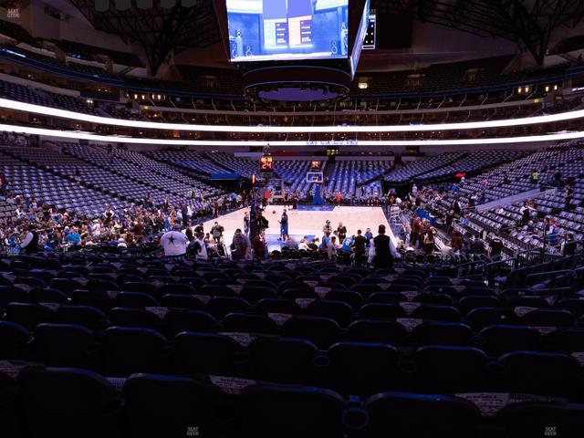 American Airlines Center - Section 124 Seat View