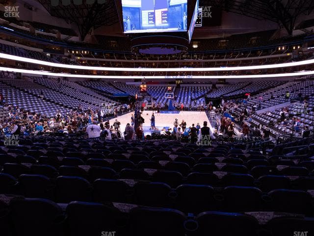 American Airlines Center - Section 124 Seat View