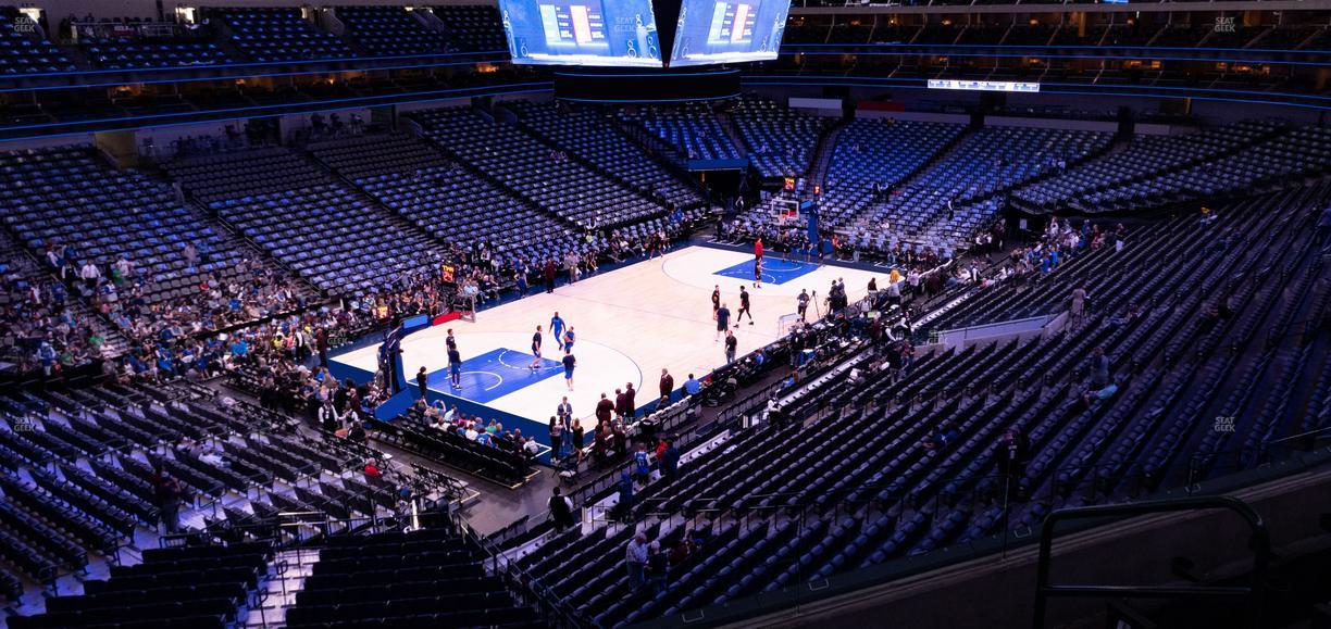 American Airlines Center - Section 222 Seat View