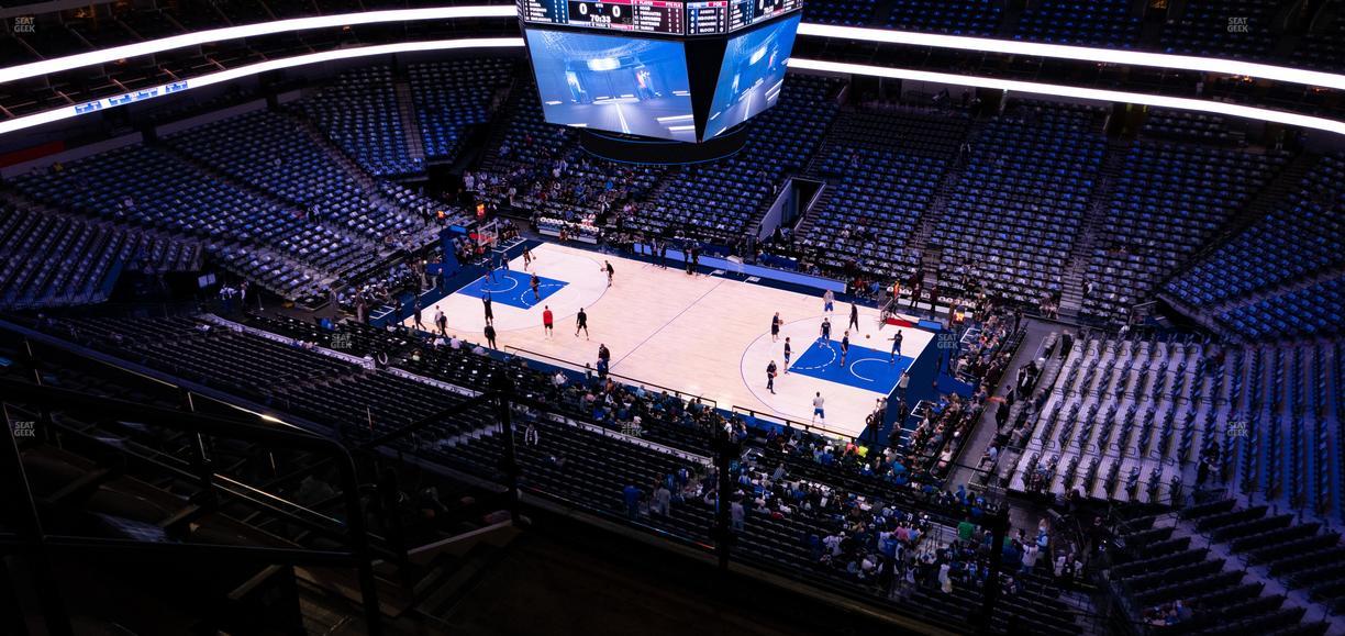 American Airlines Center - Section 307 Seat View
