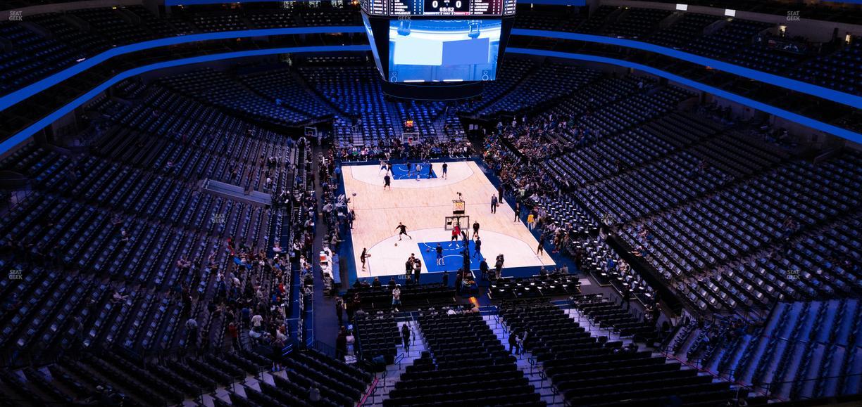 American Airlines Center - Section 319 Seat View