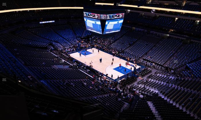 American Airlines Center - Section 322 Seat View