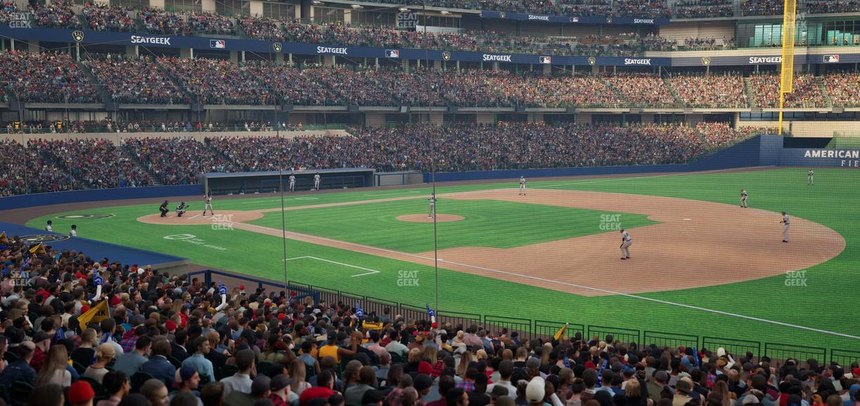 American Family Field - Section 110 Seat View