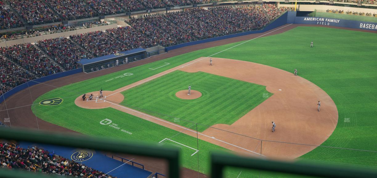 American Family Field - Section 412 Seat View